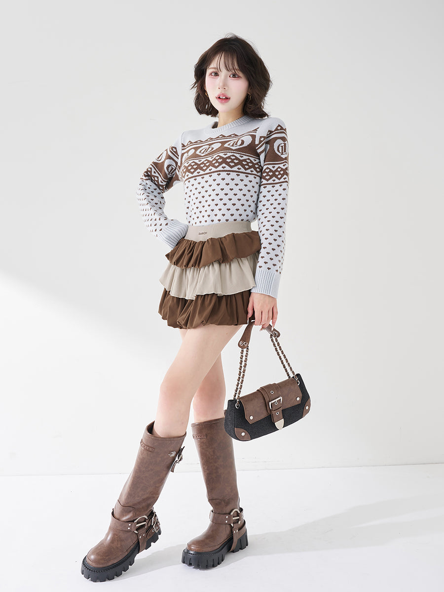 モデル：165cm（着用サイズ：FREE　着用カラー：MOC）