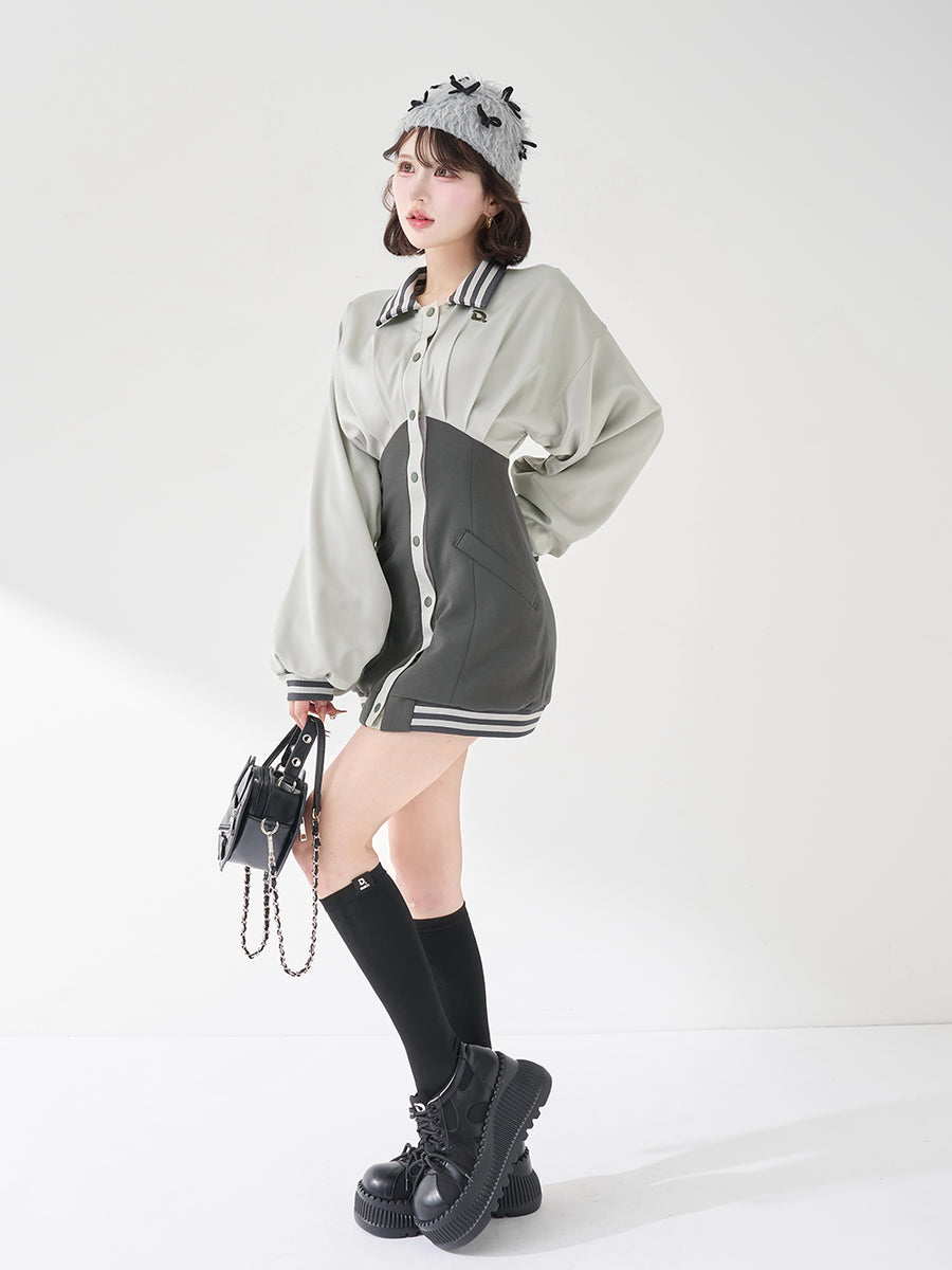 モデル：165cm（着用サイズ：FREE　着用カラー：C-GRY）