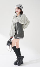 モデル：165cm（着用サイズ：FREE　着用カラー：C-GRY）