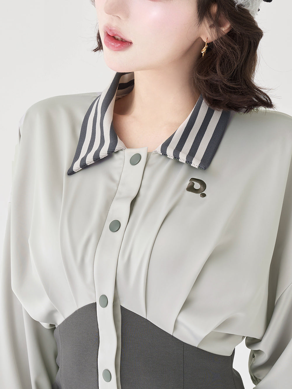 モデル：165cm（着用サイズ：FREE　着用カラー：C-GRY）