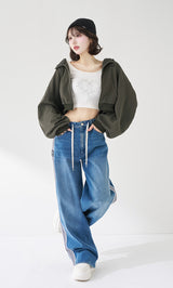 モデル：165cm（着用サイズ：FREE　着用カラー：C-GRY）