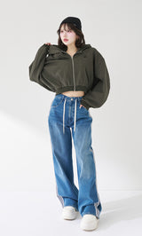 モデル：165cm（着用サイズ：FREE　着用カラー：C-GRY）