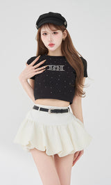 モデル：165cm（着用サイズ：FREE　着用カラー：BLK）