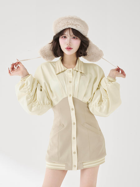 Dolman Slim Souvenir Jacket Mini Dress