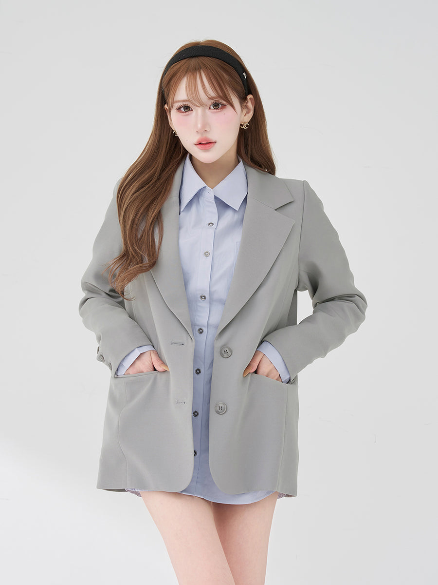 モデル：165cm（着用サイズ：S　着用カラー：GRY）