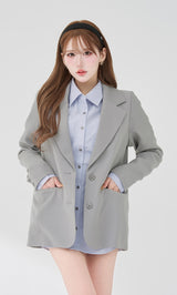 モデル：165cm（着用サイズ：S　着用カラー：GRY）