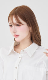 モデル：165cm（着用サイズ：S　着用カラー：WHT）