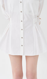モデル：165cm（着用サイズ：S　着用カラー：WHT）