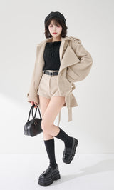 モデル：165cm（着用サイズ：S　着用カラー：BEG）