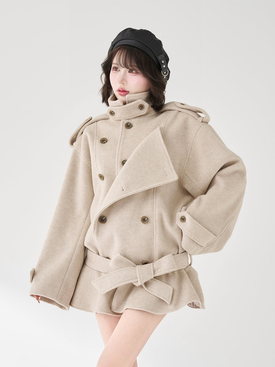 モデル：165cm（着用サイズ：FREE　着用カラー：BEG）