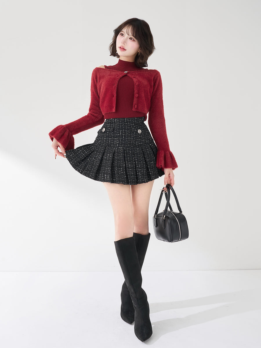 モデル：165cm（着用サイズ：FREE　着用カラー：BRD）