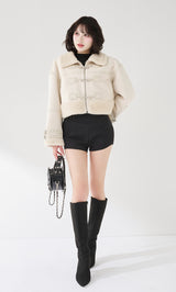 モデル：165cm（着用サイズ：FREE　着用カラー：BLK）