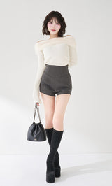 モデル：165cm（着用サイズ：FREE　着用カラー：WHT）