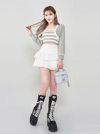 モデル：165cm（着用サイズ：FREE　着用カラー：GRY）