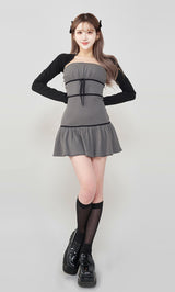 モデル：165cm（着用サイズ：FREE　着用カラー：GRY）