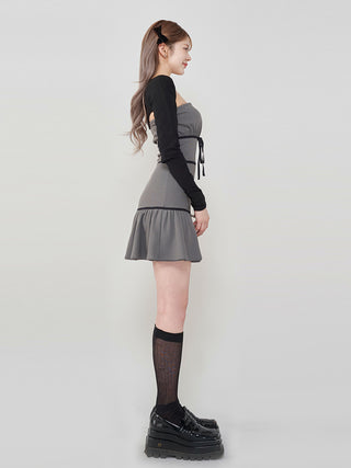 モデル：165cm（着用サイズ：FREE　着用カラー：GRY）