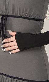 モデル：165cm（着用サイズ：FREE　着用カラー：GRY）
