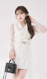 モデル：165cm（着用サイズ：FREE　着用カラー：WHT）