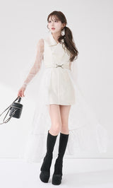 モデル：165cm（着用サイズ：FREE　着用カラー：WHT）