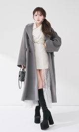 モデル：165cm（着用サイズ：FREE　着用カラー：WHT）