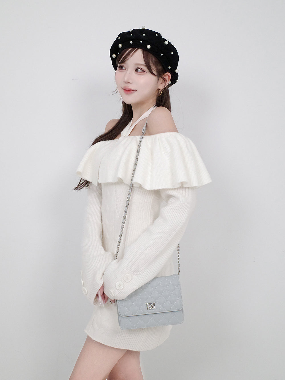 サイズ：FREE　カラー：SAX