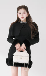 モデル：165cm（着用サイズ：FREE　着用カラー：BLK）