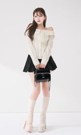 モデル：165cm（着用サイズ：FREE　着用カラー：WHT）