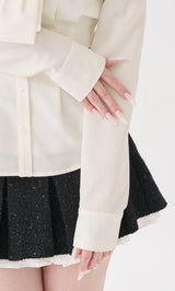 モデル：165cm（着用サイズ：FREE　着用カラー：WHT）