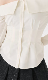 モデル：165cm（着用サイズ：FREE　着用カラー：WHT）