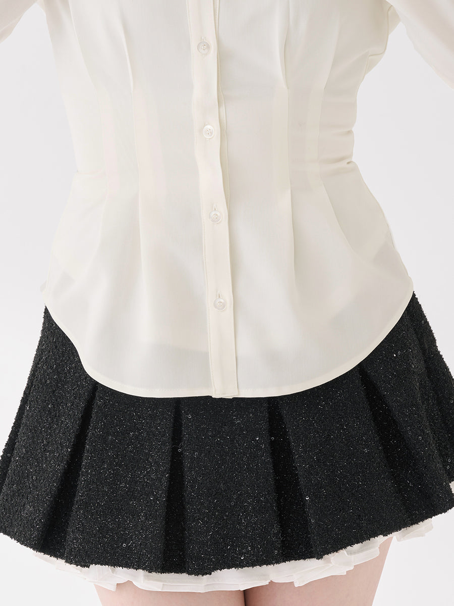 モデル：165cm（着用サイズ：FREE　着用カラー：WHT）