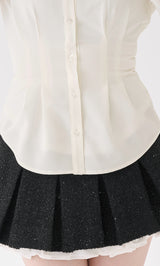 モデル：165cm（着用サイズ：FREE　着用カラー：WHT）