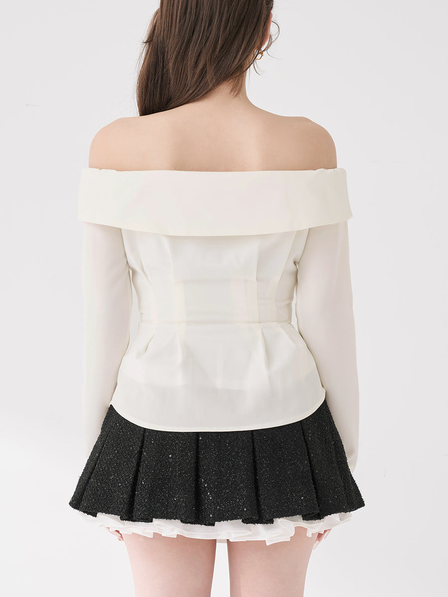 モデル：165cm（着用サイズ：FREE　着用カラー：WHT）