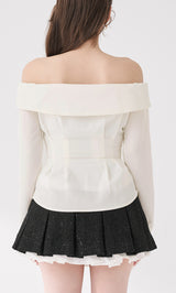 モデル：165cm（着用サイズ：FREE　着用カラー：WHT）