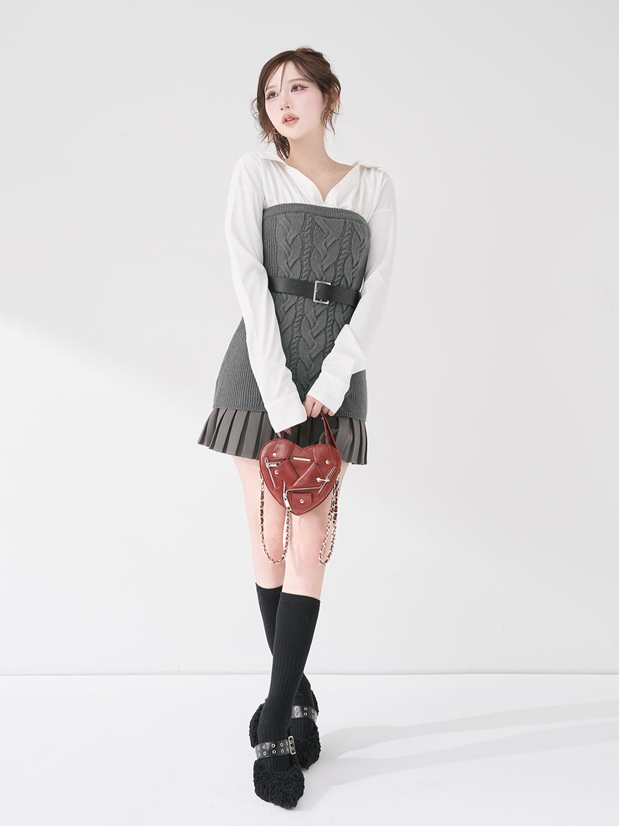 モデル：165cm（着用サイズ：FREE　着用カラー：GRY）