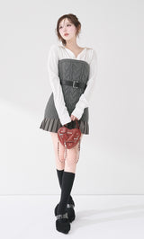 モデル：165cm（着用サイズ：FREE　着用カラー：GRY）