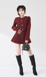 モデル：165cm（着用サイズ：FREE　着用カラー：BRD）