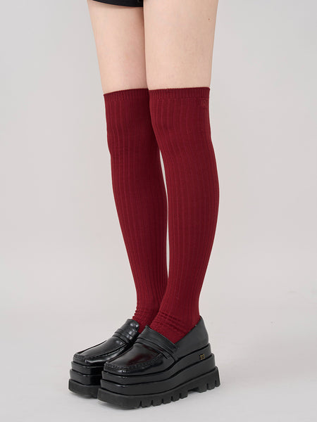 DD Logo Thigh-High Socks