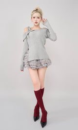 モデル：165cm（着用サイズ：FREE　着用カラー：GRY）
