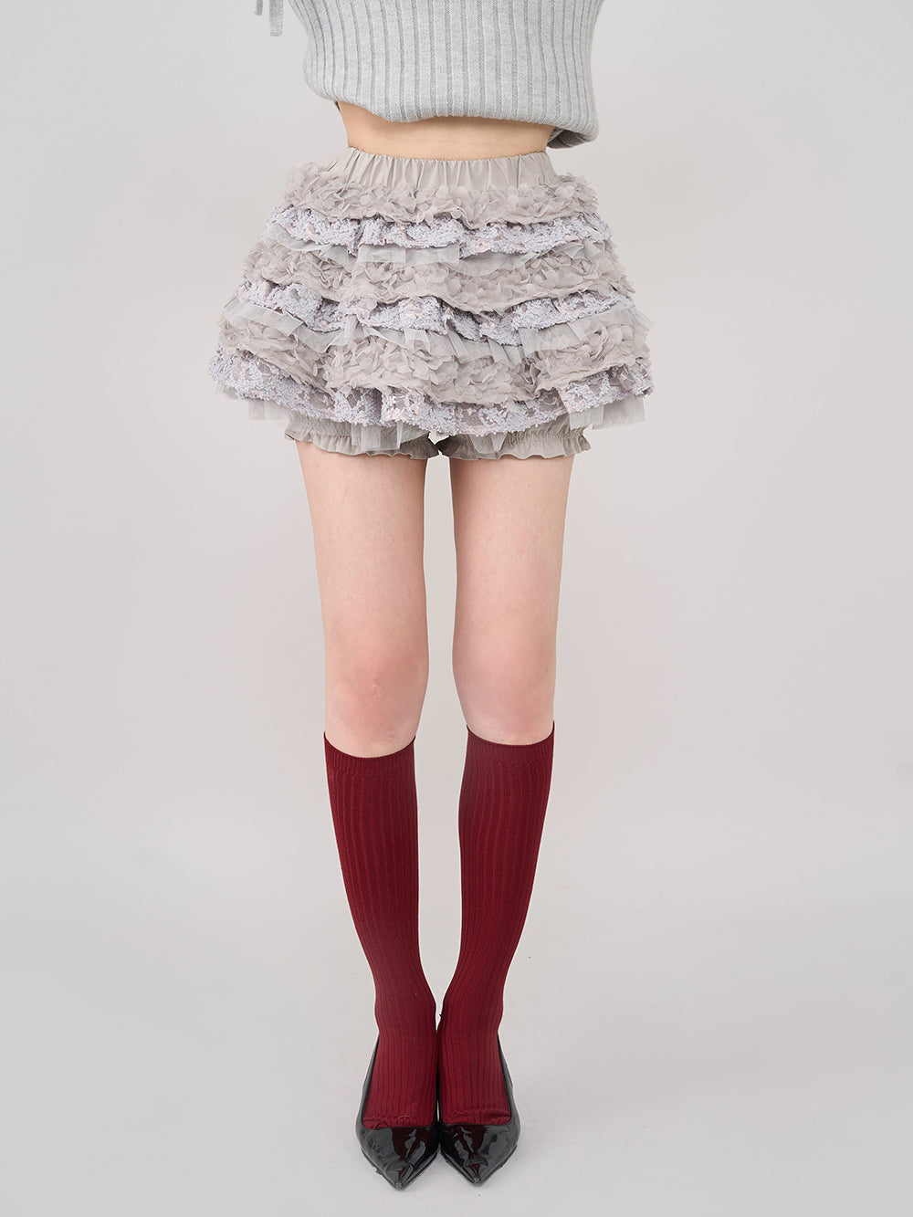 モデル：165cm（着用サイズ：FREE　着用カラー：GRY）