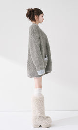 モデル：165cm（着用サイズ：FREE　着用カラー：GRY）