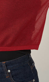 モデル：165cm（着用サイズ：FREE　着用カラー：RED）