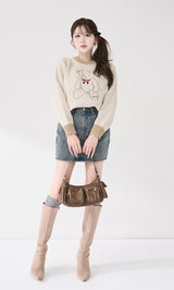 モデル：165cm（着用サイズ：FREE　着用カラー：IVO）