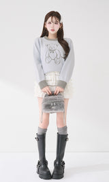 モデル：165cm（着用サイズ：FREE　着用カラー：SAX）