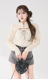 モデル：165cm（着用サイズ：FREE　着用カラー：IVO）