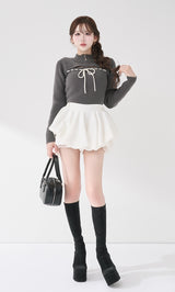 モデル：165cm（着用サイズ：FREE　着用カラー：GRY）