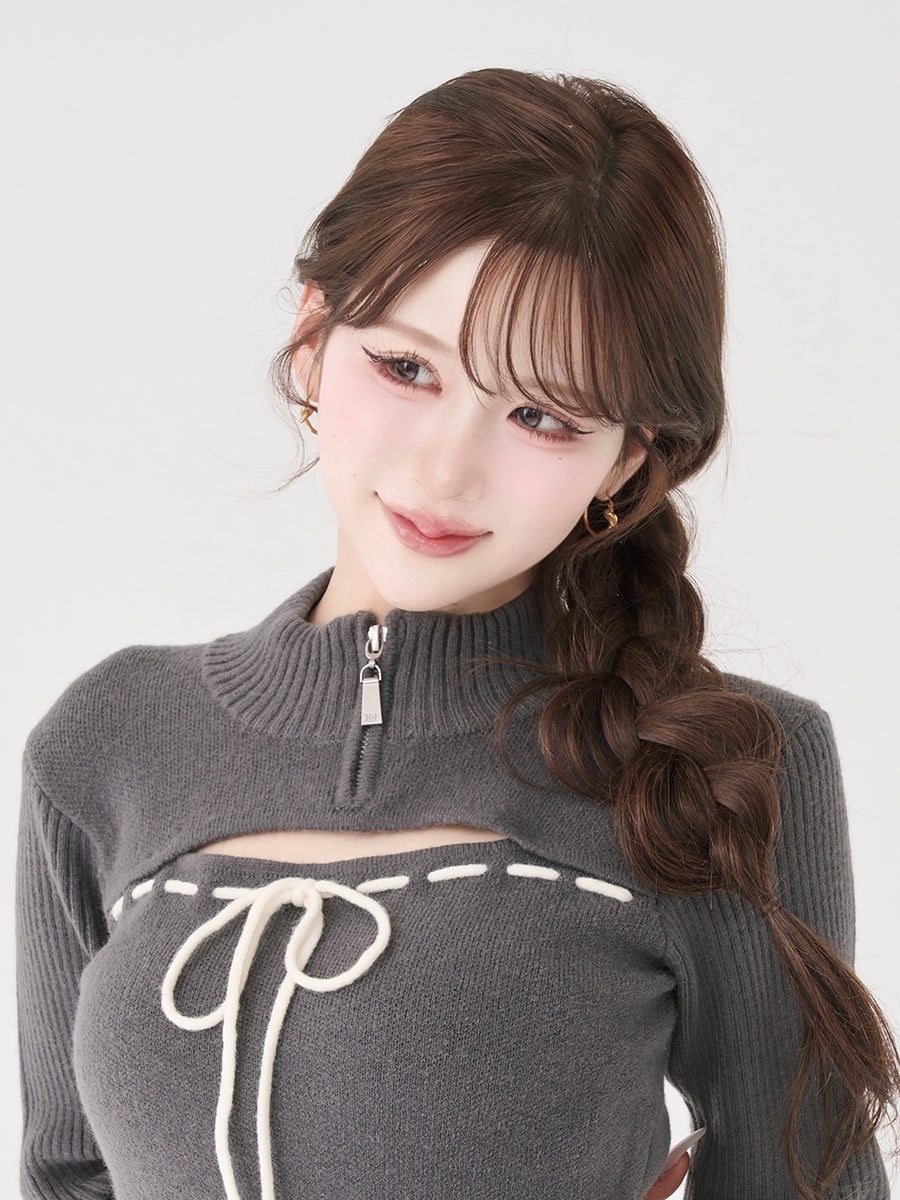 モデル：165cm（着用サイズ：FREE　着用カラー：GRY）