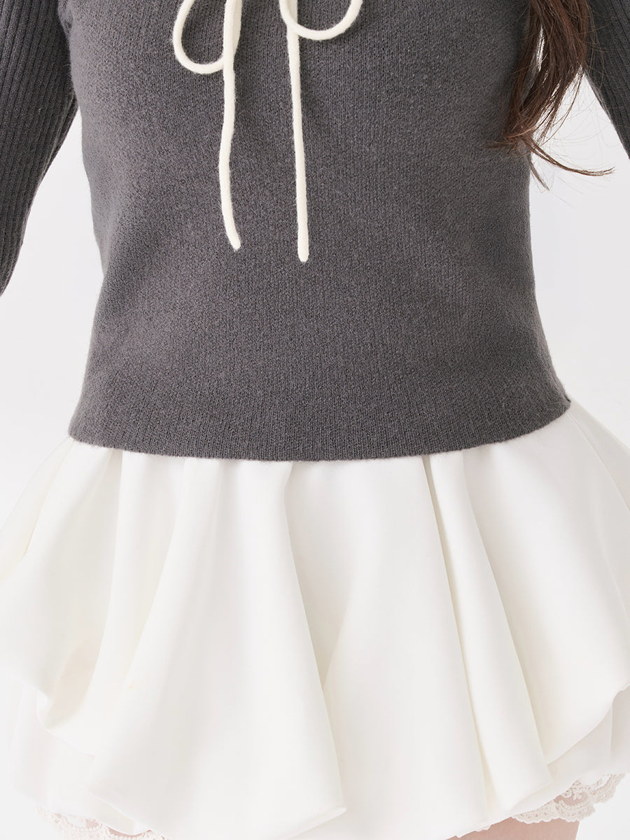 モデル：165cm（着用サイズ：FREE　着用カラー：GRY）