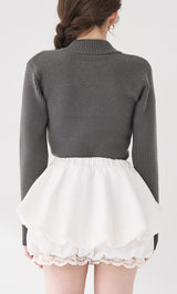 モデル：165cm（着用サイズ：FREE　着用カラー：GRY）