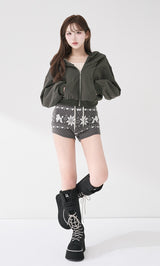 モデル：165cm（着用サイズ：FREE　着用カラー：GRY）