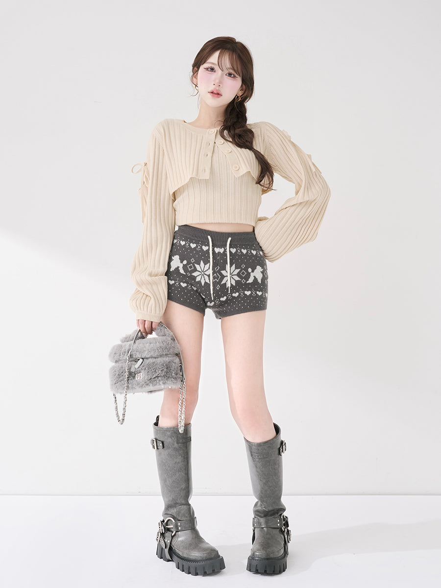 モデル：165cm（着用サイズ：FREE　着用カラー：IVO）